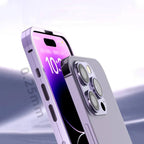 Coque de téléphone en alliage de titane avec verre double face et couvercle intégral