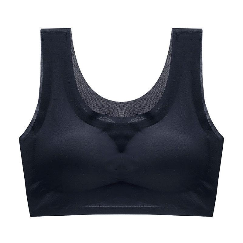 Soutien-gorge ultra fin en soie glacée confortable grande taille