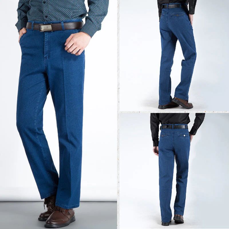 Jean coupe droite taille haute pour homme