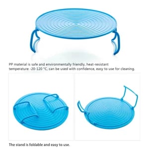 🍽️ Plateau Pliable 2-en-1 pour Micro-ondes – Chauffe Deux Plats Simultanément | Poignées Cool-Touch Anti-Brûlure | Silicone Alimentaire Sans BPA | Antidérapant et Peu Encombrant | Ø 23,5 × 8,3 cm ✨