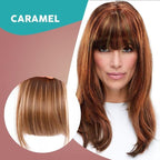 Extensions capillaires avec frange à clipser 3D sans couture