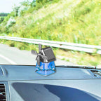Désodorisant de voiture rotatif à énergie solaire pour l'aromathérapie avec moulin à vent