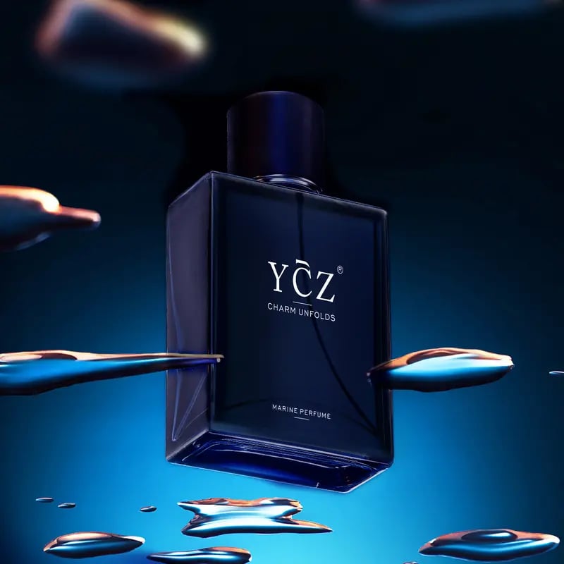 🌙Parfum YCZ Midnight Marine 50ml 💧 - Notes Fraîches & Sensuelles | Longue Tenue | Idéal pour le Quotidien & les Occasions Spéciales🌊