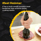 Attendrisseur à Viande en Acier Inoxydable – 21 Lames, Attendrit en Quelques Minutes, Marinade Rapide, Manche Antidérapant – 2 Couleurs
