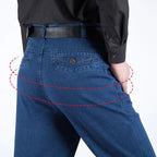 Jean coupe droite taille haute pour homme
