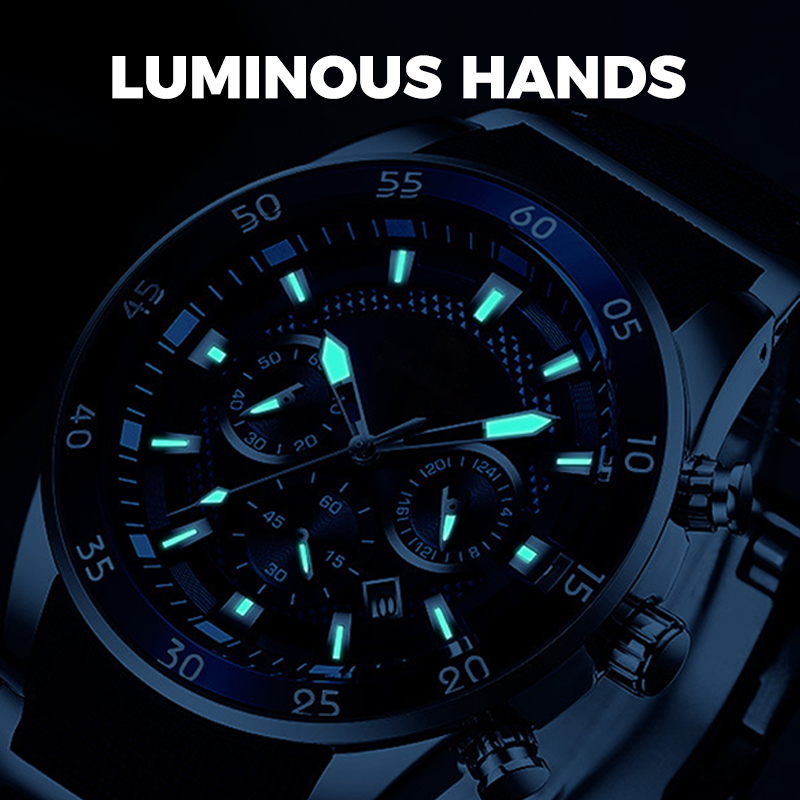 ⏳Offre Limitée dans le Temps⌛Montre à Quartz Multifonction Étanche pour Homme
