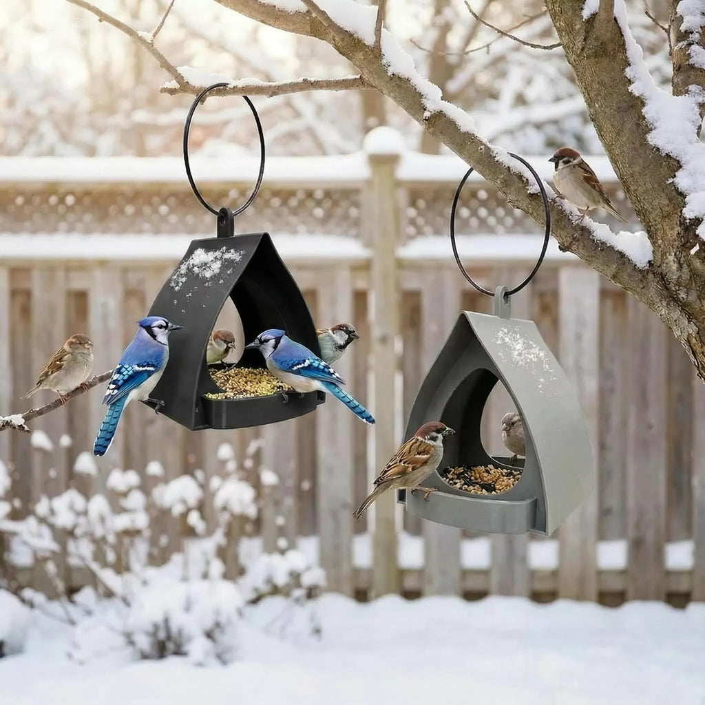 🐦 60% DE RÉDUCTION ! 🌿 Mangeoire à oiseaux suspendue avec toit – Résistante aux intempéries, facile à remplir et anti-écureuils 🌳
