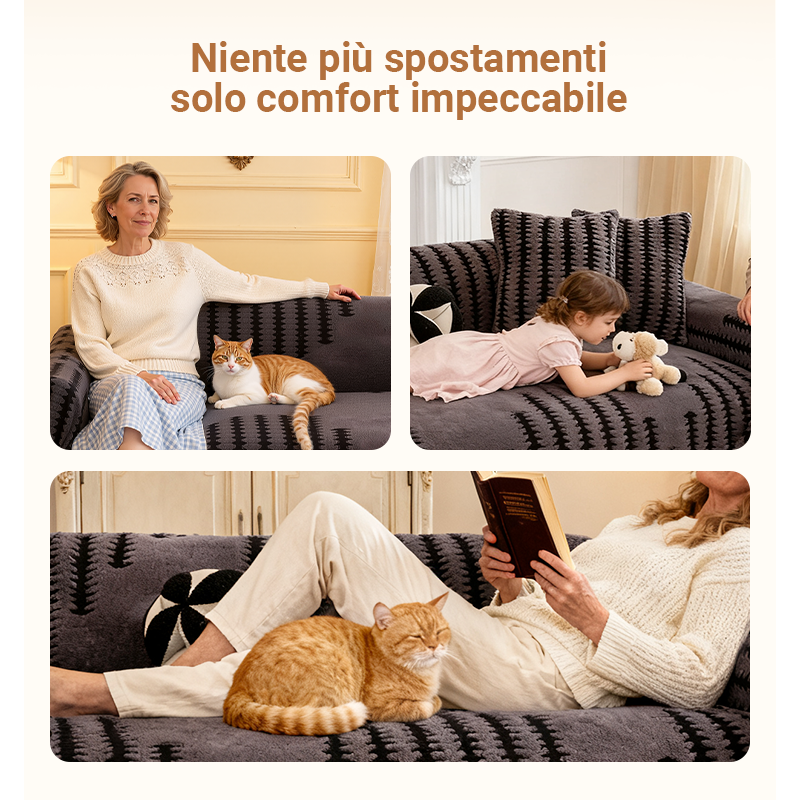 🛋️ Housse de Canapé en Peluche Douce et Antidérapante | 9 Couleurs et 5 Tailles, de 180×130 à 180×420 cm 📏 | Protège des Rayures, des Poils et des Taches 🛡️ | Idéal pour les Enfants et les Animaux Domestiques 🐾 | Lavable en Machine ✨
