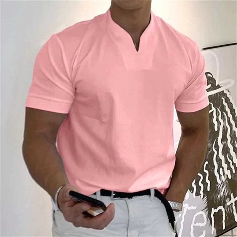 T-shirt à manches courtes pour homme 2024, affaires, fitness (ACHETEZ-EN 2, LIVRAISON GRATUITE)