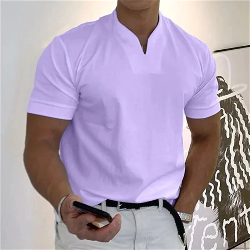 T-shirt à manches courtes pour homme 2024, affaires, fitness (ACHETEZ-EN 2, LIVRAISON GRATUITE)