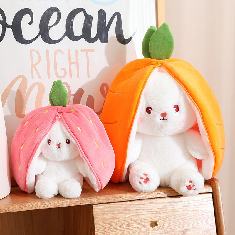 Peluche de Lapin Fraise pour Pâques