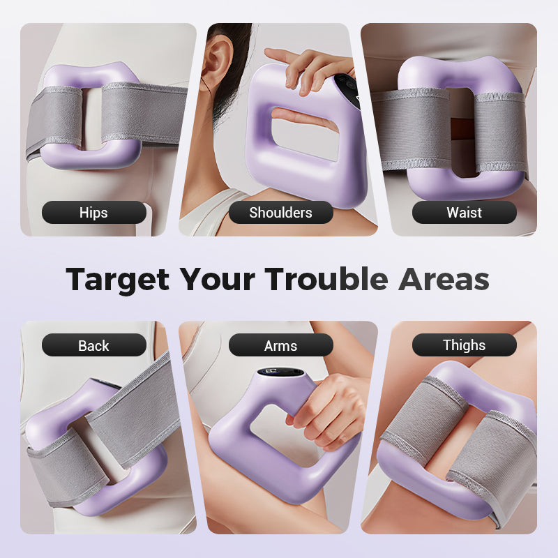 🏋️ Masseur Vibrant Brûle-Graisse | 5 Vitesses | Amincissant & Tonifiant pour Abdomen, Hanches et Jambes | Portable et Rechargeable ⚡