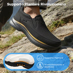 Baskets orthopédiques slip-on pour homme, respirantes et confortables avec semelles à mémoire de forme