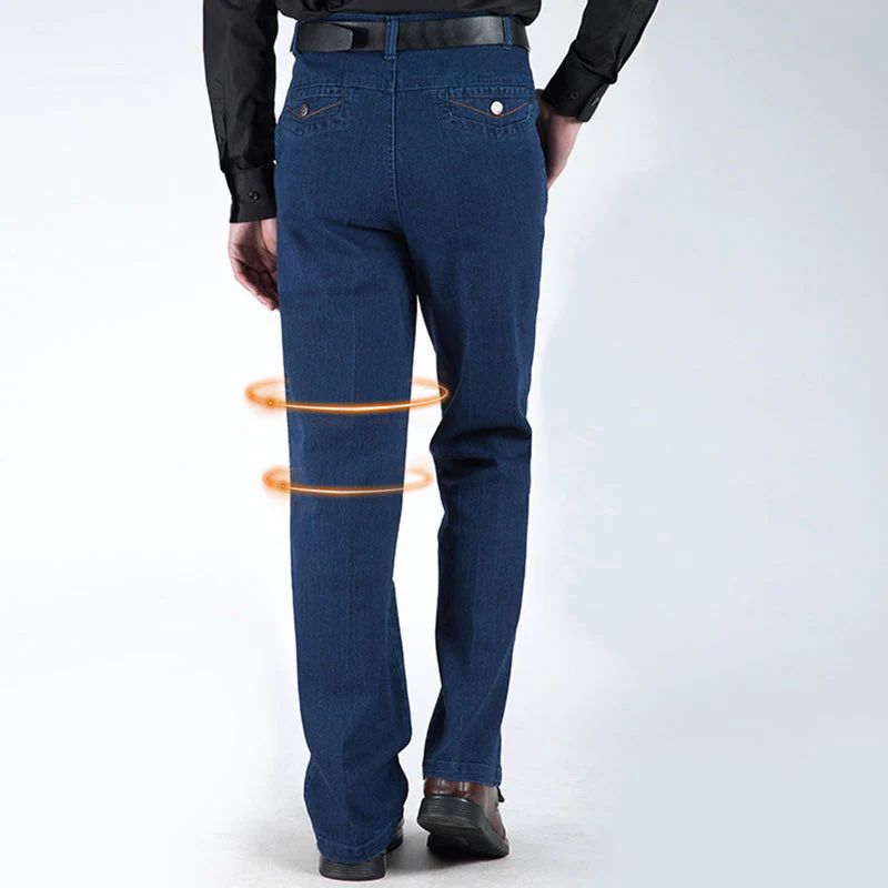 Jean coupe droite taille haute pour homme