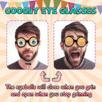 🔥SOLDES DE NOËL 50% DE RÉDUCTION !!🏆Vente flash💥Lunettes amusantes avec mécanisme à yeux clignotants🥸