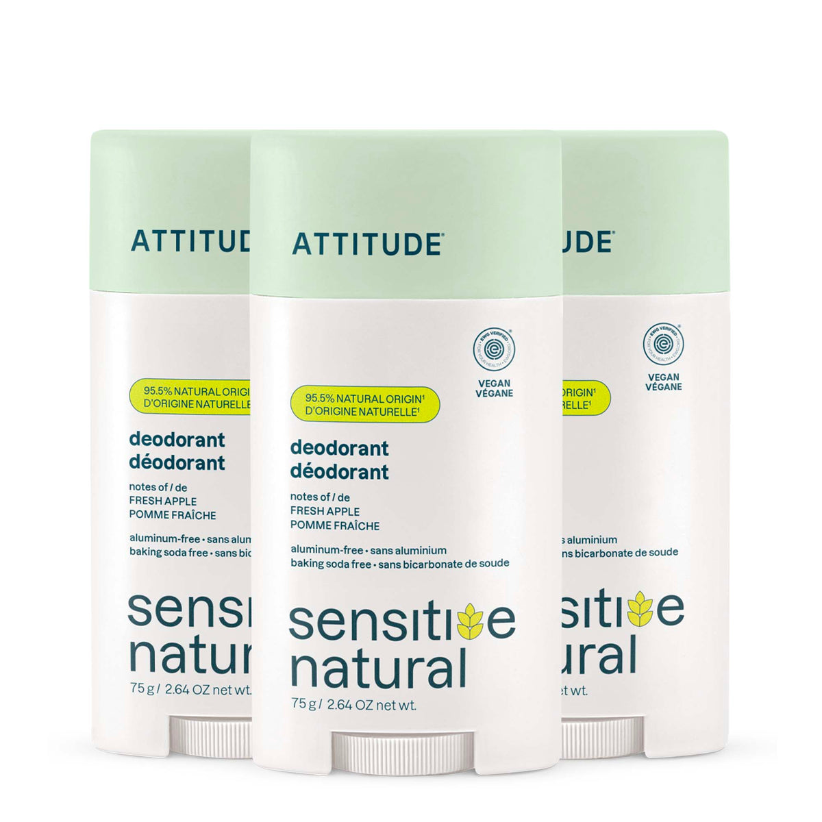 Lot de 3 déodorants - Peaux sensibles