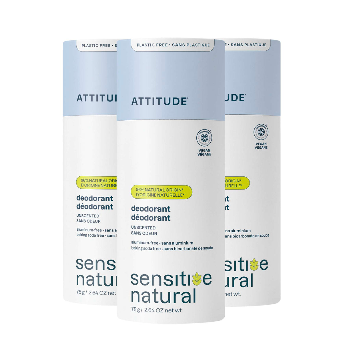 Lot de 3 déodorants - Peaux sensibles