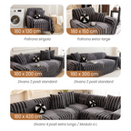 🛋️ Housse de Canapé en Peluche Douce et Antidérapante | 9 Couleurs et 5 Tailles, de 180×130 à 180×420 cm 📏 | Protège des Rayures, des Poils et des Taches 🛡️ | Idéal pour les Enfants et les Animaux Domestiques 🐾 | Lavable en Machine ✨
