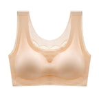 Soutien-gorge ultra fin en soie glacée confortable grande taille