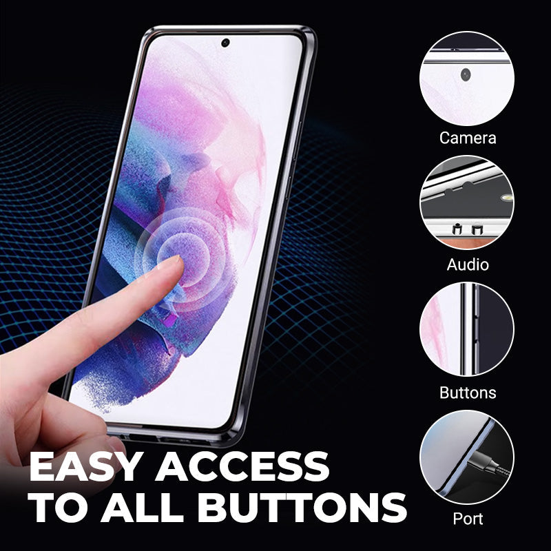 Coque de protection magnétique intégrale pour la série Galaxy
