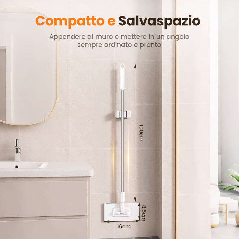 🧹 Balai de dépoussiérage jetable avec 4 chiffons réutilisables 🏠 – Nettoyage rapide et en profondeur, capture la poussière et les poils, idéal pour les sols et les coins 🐾