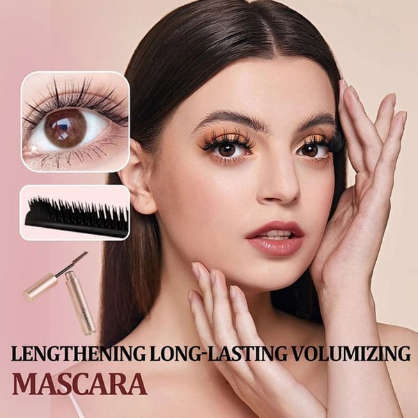 👁️🖤Mascara Tubing Fibre – Longueur | Volume | Courbure | Waterproof | Anti-Bavure | 24H Sans Écailles | 2 Teintes | 4,5g | Idéal pour le Maquillage Quotidien & Occasions Spéciales 💄💖