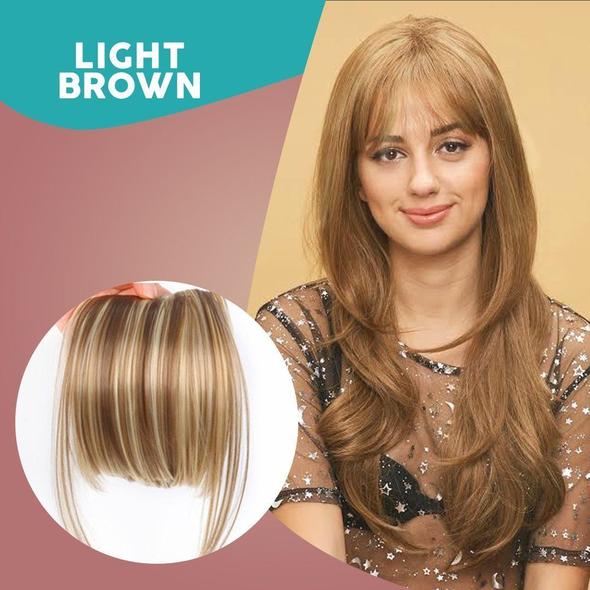 Extensions capillaires avec frange à clipser 3D sans couture