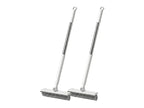 🧹Brosse 2 en 1 pour Joints & Coins avec Raclette de Sol – Manche Long en Acier Inoxydable 106cm, Tête Articulée 120°, Poils Durs + Caoutchouc Raclette, 2 Couleurs – Pour Carrelage, Salles de Bain & Sols 🏠💧