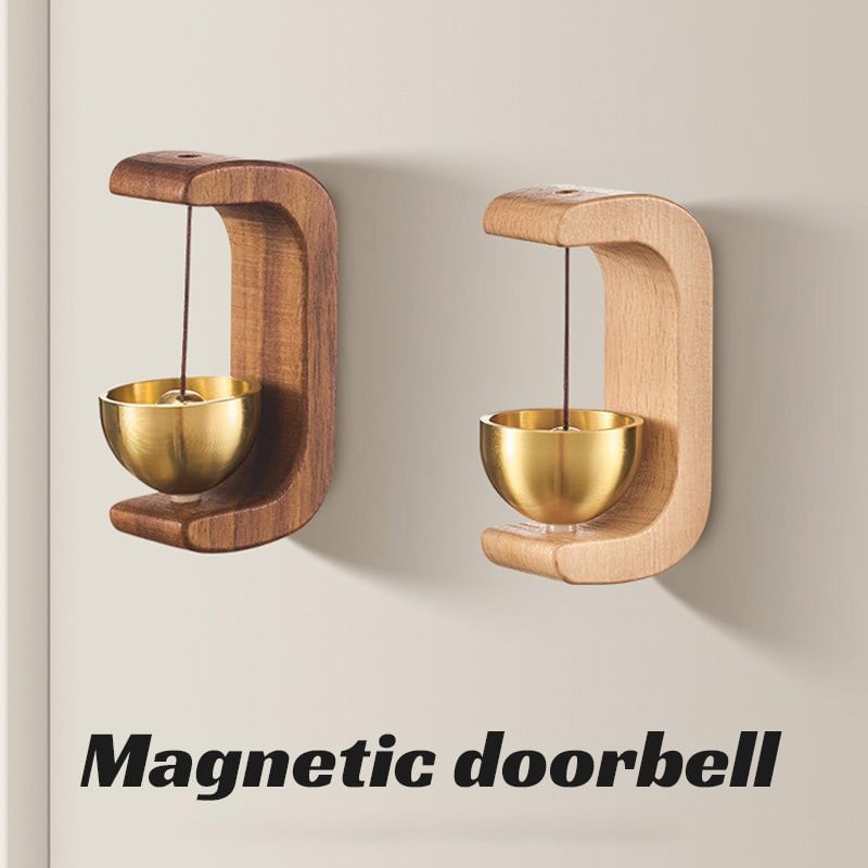 Carillon Éolien Magnétique en Bois – Carillon et Décoration de Porte