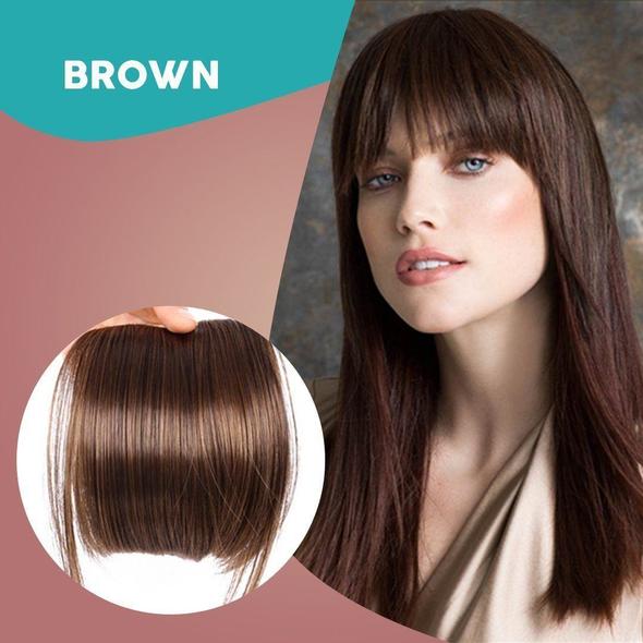 Extensions capillaires avec frange à clipser 3D sans couture