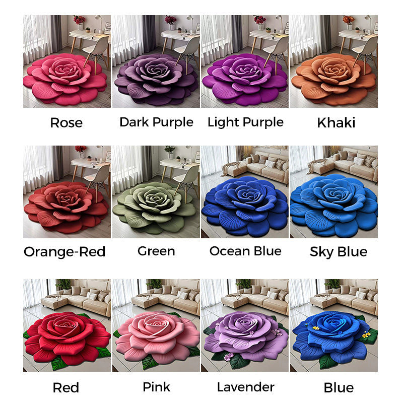 🏠Nouveau Produit 2025🔥Tapis de Sol en Peluche Florale et Terre de Diatomées
