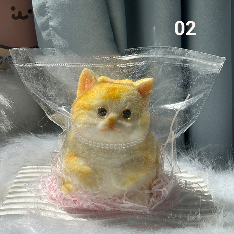 Jouet anti-stress en forme de chat, mignon et doux