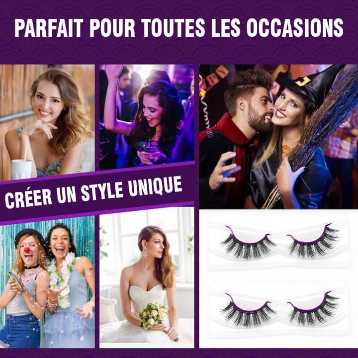 Autocollants réutilisables pour eye-liner et cils