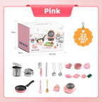 👧🏻 60% DE RÉDUCTION ! 🎉 Mini Cuisine Jouet 22 Pièces – Effets Sonores/Lumineux, Développement Cognitif & Jeu Réaliste 🍳📦