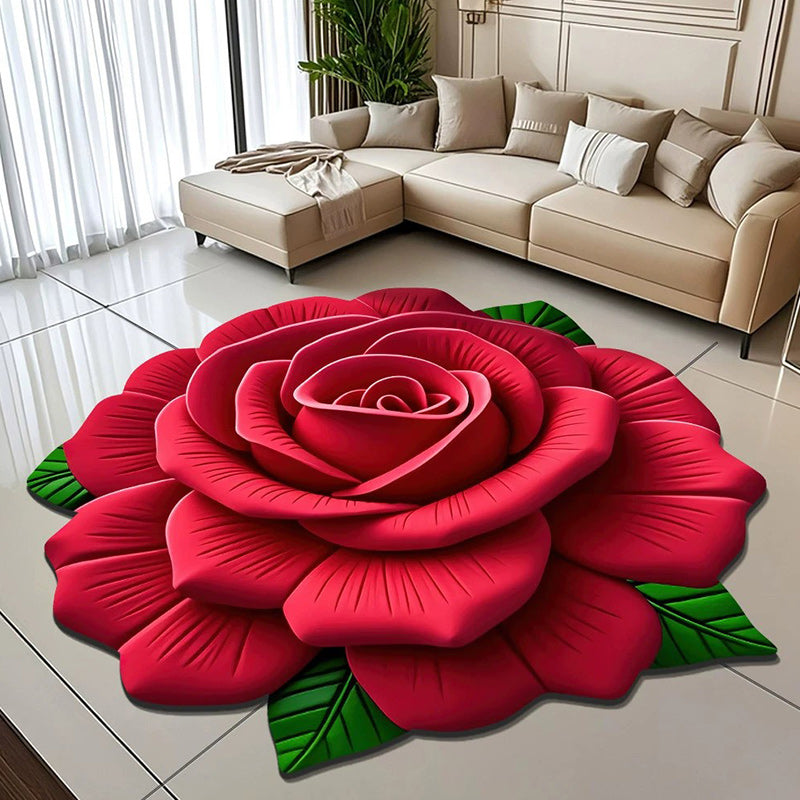 🏠Nouveau Produit 2025🔥Tapis de Sol en Peluche Florale et Terre de Diatomées