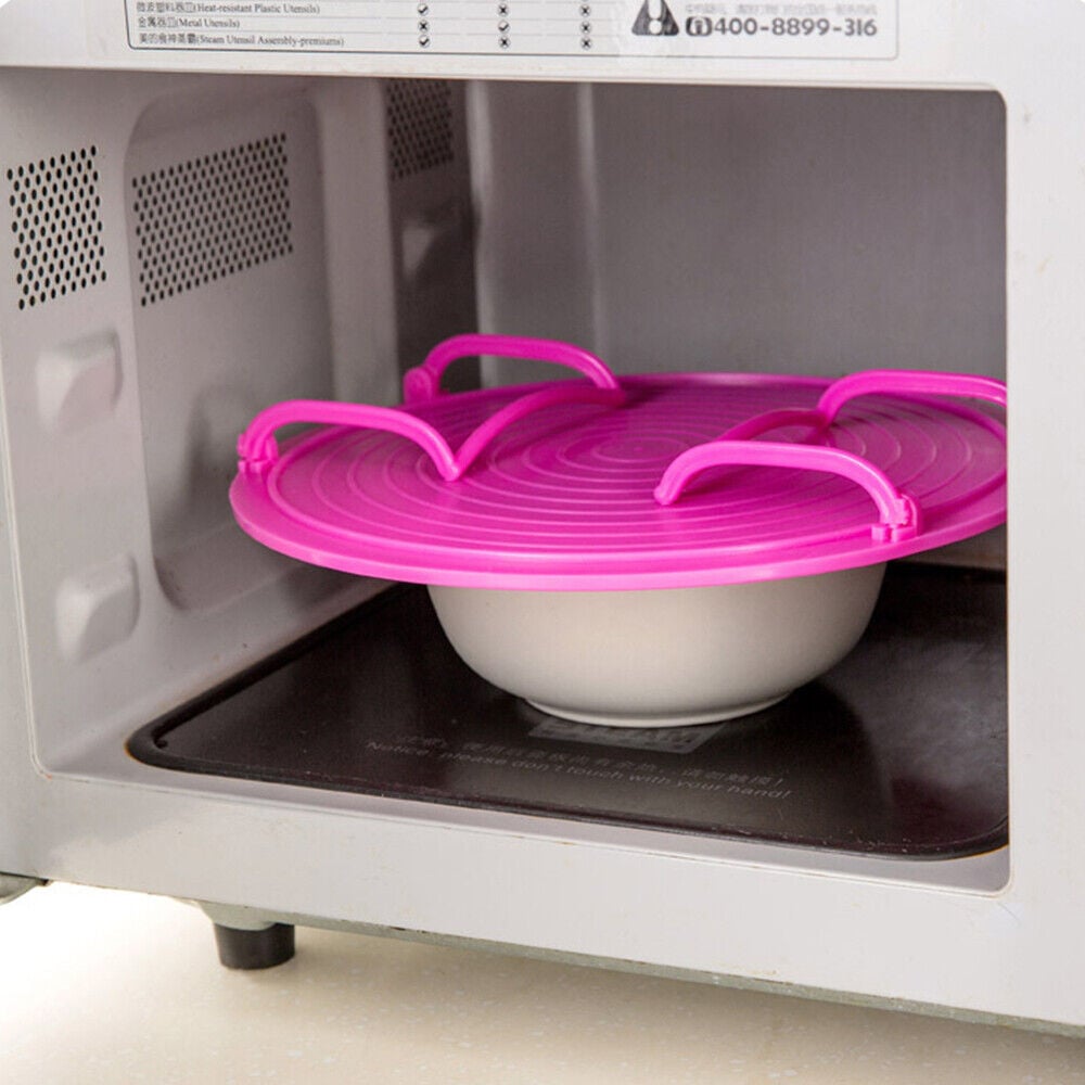 🍽️ Plateau Pliable 2-en-1 pour Micro-ondes – Chauffe Deux Plats Simultanément | Poignées Cool-Touch Anti-Brûlure | Silicone Alimentaire Sans BPA | Antidérapant et Peu Encombrant | Ø 23,5 × 8,3 cm ✨