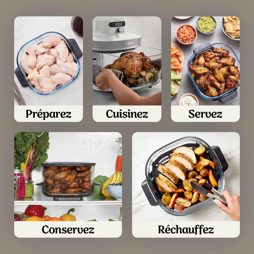 Air Fryer en verre Crispi Pro 7-en-1, Rose Quartz