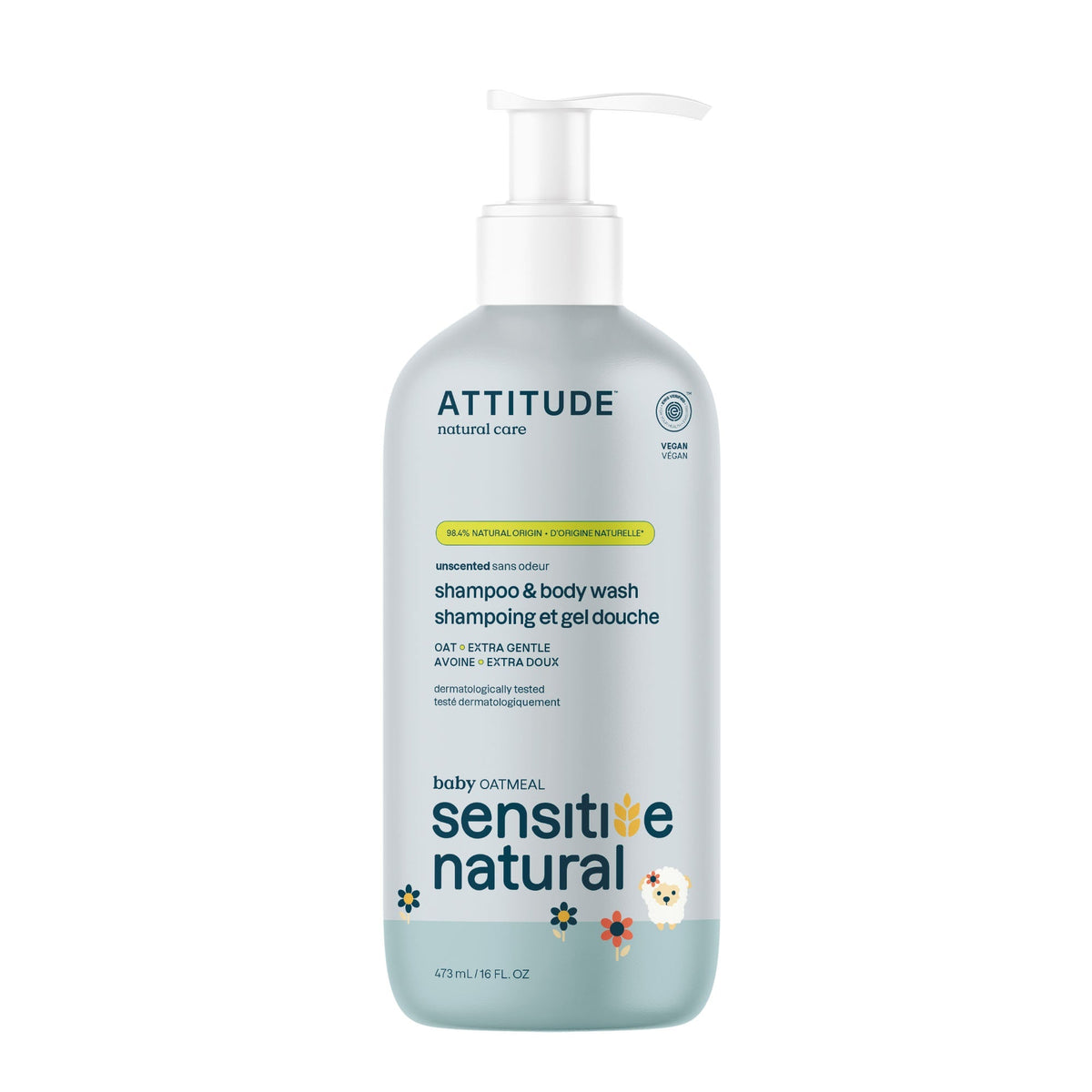 Shampooing et Gel Douche 2-en-1 pour Bébé - Peaux Sensibles