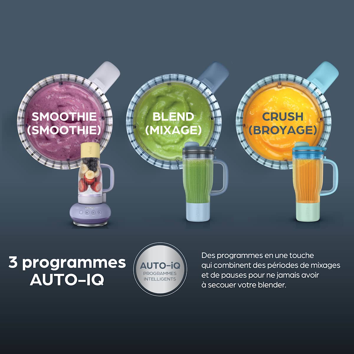 Pack Masque LED Shark CryoGlow bleu + Blender Gourde Ninja BlendBOSS (couleur au choix)
