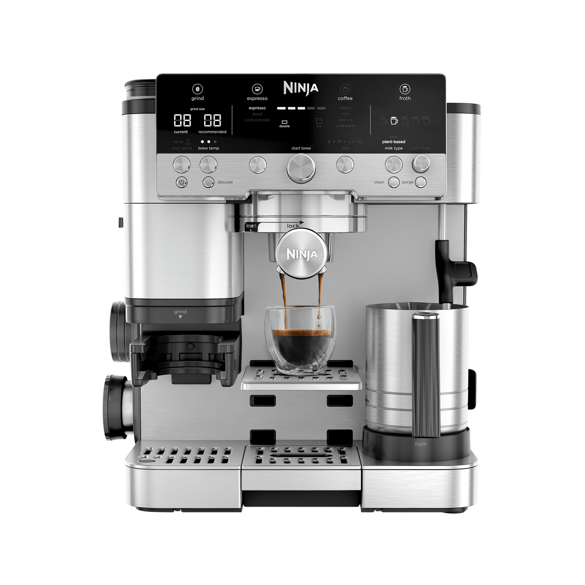 Machine à café automatique Ninja AutoBarista Pro - Argent