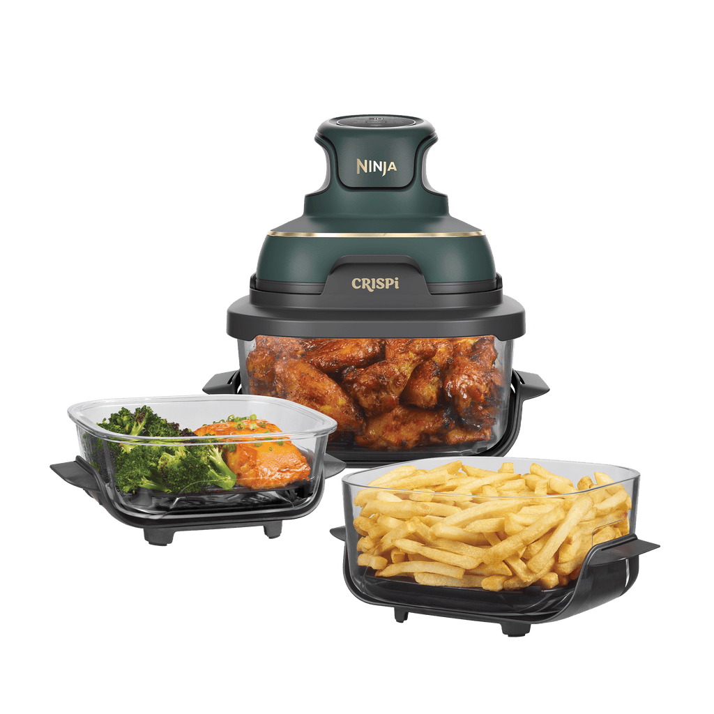 Air fryer en verre avec 8 modes CRISPi DualZone, Ivoire