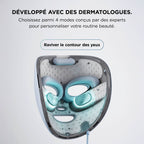 Masque LED CryoGlow + Appareil de soin FacialPro Glow + DePuffi - Bleu