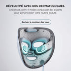 Pack Masque LED Shark CryoGlow bleu + Blender Gourde Ninja BlendBOSS (couleur au choix)