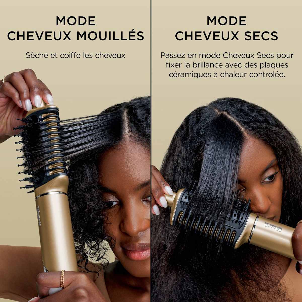 Sèche-cheveux rotatif Shark Glam – Appareil principal – Or HD6000EU