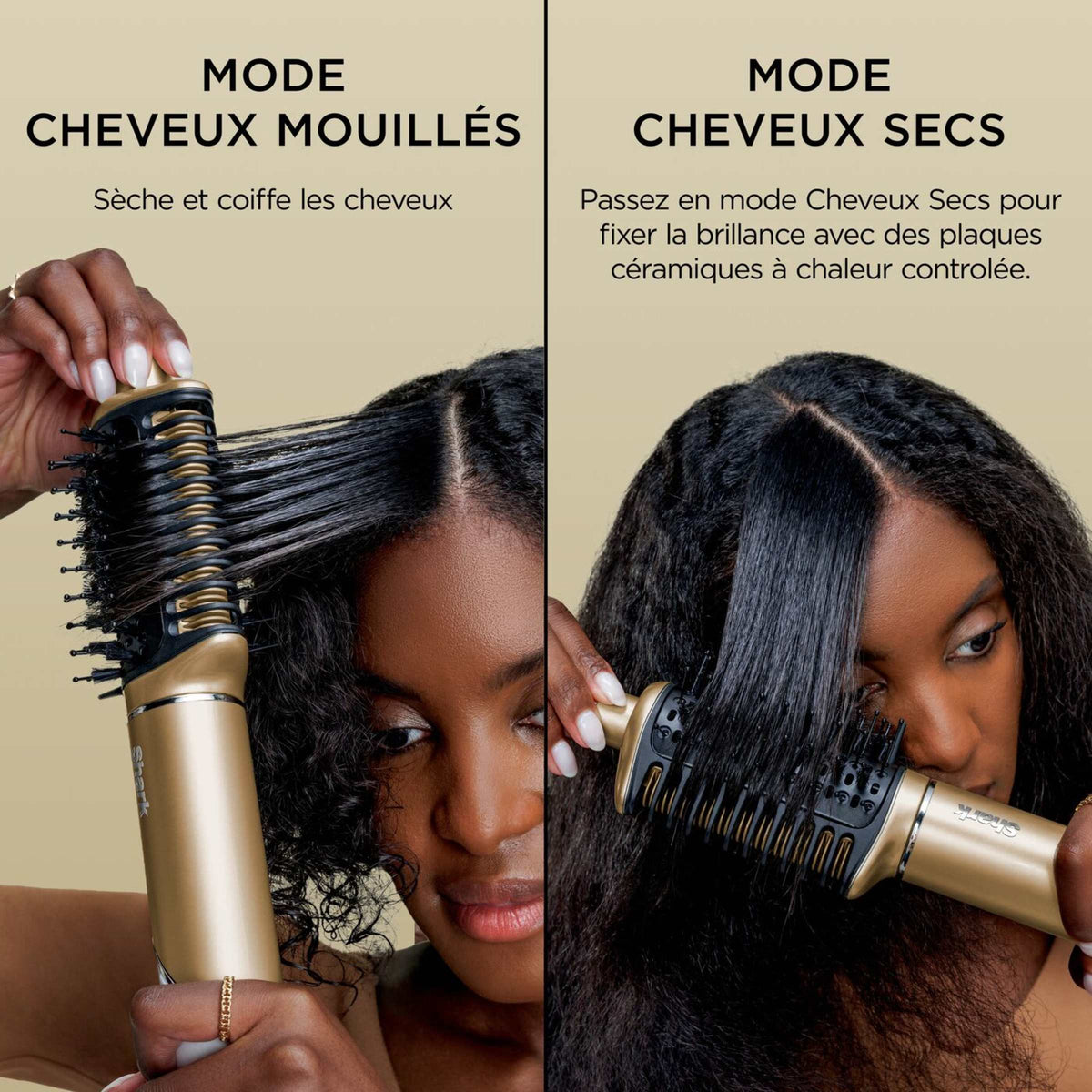 Sèche-cheveux rotatif Shark Glam – Appareil principal – Or HD6000EU