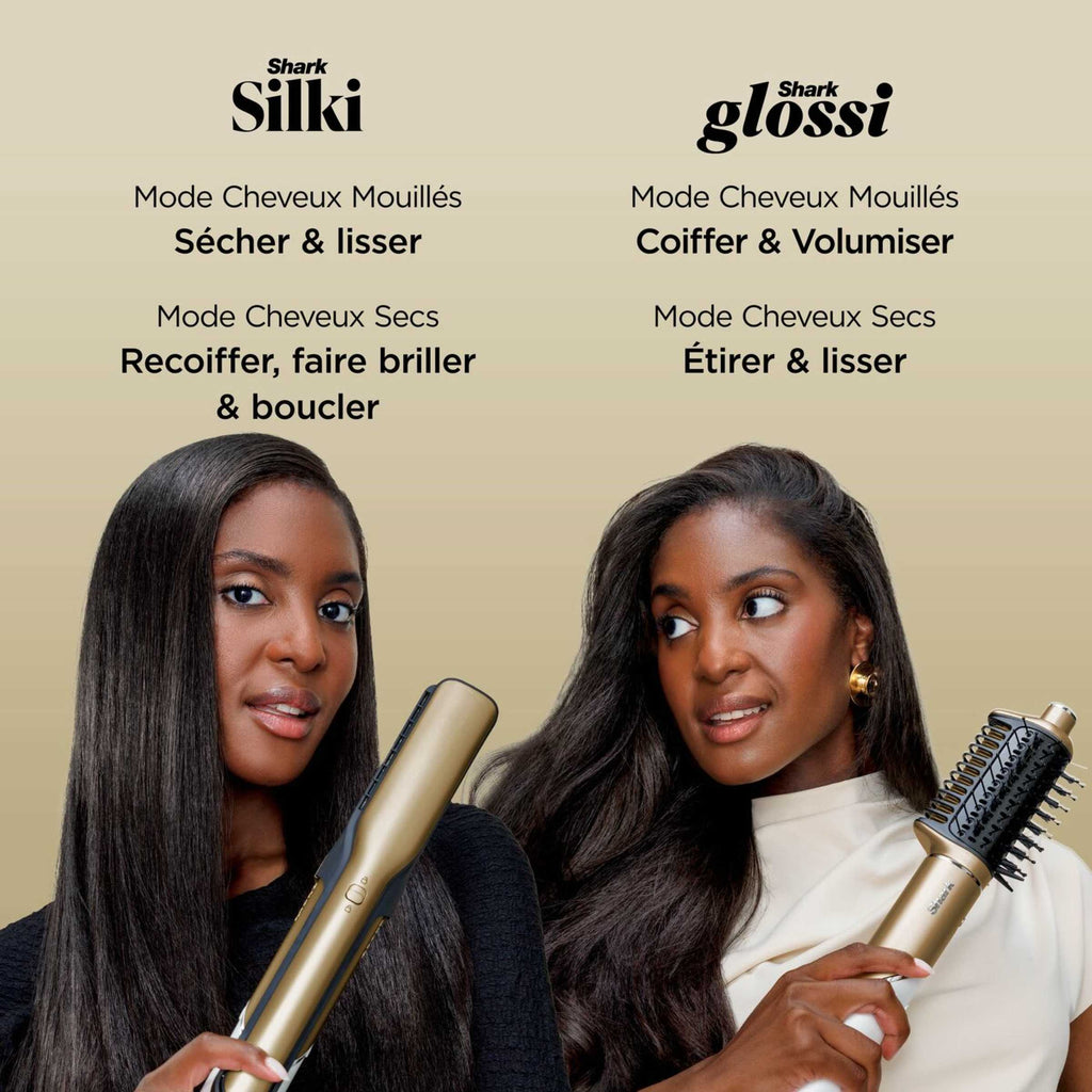 Sèche-cheveux rotatif Shark Glam – Appareil principal – Or HD6000EU