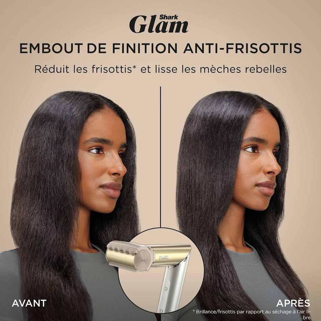 Sèche-cheveux rotatif Shark Glam – Appareil principal – Or HD6000EU