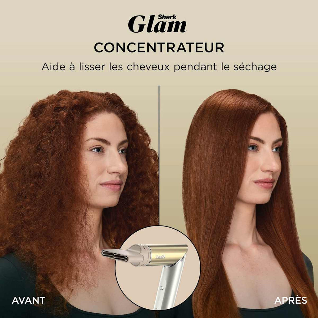 Sèche-cheveux rotatif Shark Glam – Appareil principal – Or HD6000EU