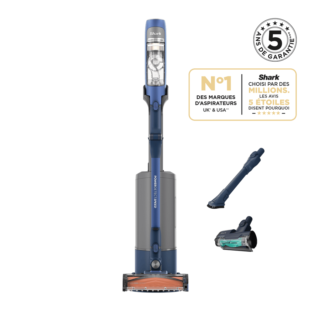 Aspirateur balai sans fil Shark PowerDetect Speed Collection Luxe Clean & Empty - Ivoire