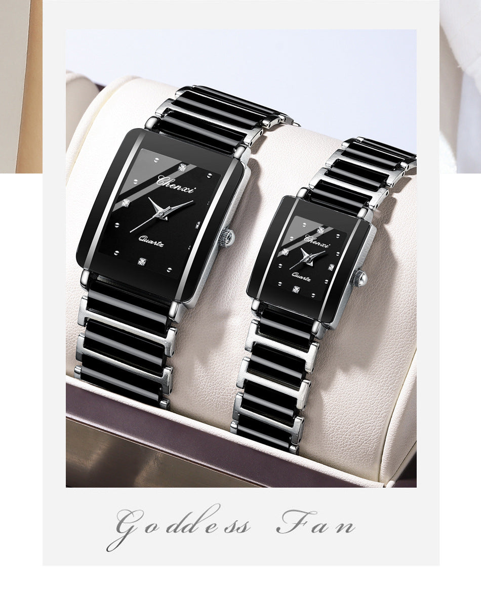 Montre carrée polyvalente décontractée